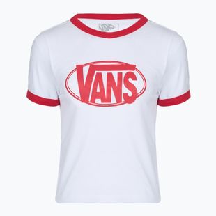 Moteriški marškinėliai Vans Center Chest Ringer Tee white