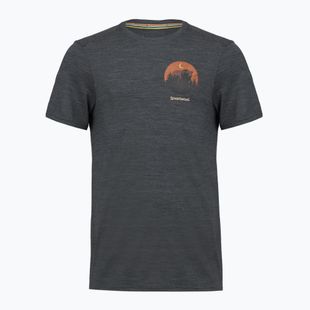 Vyriški marškinėliai Smartwool Lunar Bear Active SS Graphic Tee charcoal heather