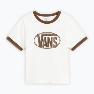 Moteriški marškinėliai Vans Center Chest Ringer Tee egret