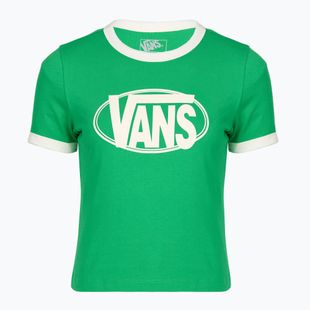 Moteriški marškinėliai Vans Center Chest Ringer Tee vivid verdant