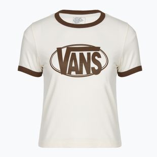 Moteriški marškinėliai Vans Center Chest Ringer Tee egret