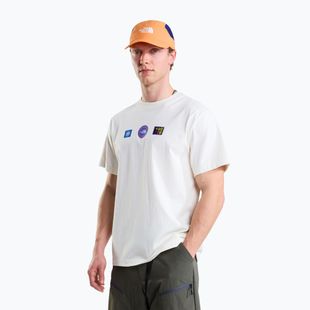Vyriški marškinėliai The North Face Explorer Badges RLX SS Tee Graphic white dune