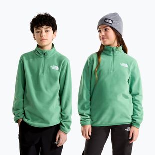 Vaikiškas flisinis džemperis The North Face Teen Glacier 1/4 Zip dimmed algae