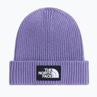 Žieminė kepurė The North Face Logo Box Cuffed grounded plum