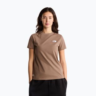 Moteriški marškinėliai The North Face Evolution Simple Dome Slim SS garnet