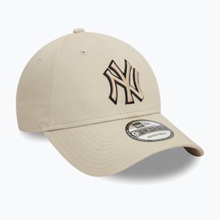 Kepuraitė su snapeliu New Era Team Outline 9Forty New York Yankees light beige