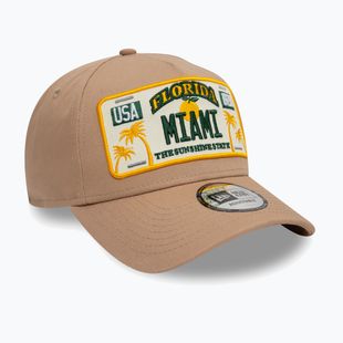 Kepuraitė su snapeliu New Era License Plate Eframe med beige