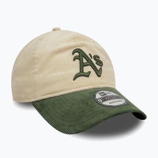 Kepuraitė su snapeliu New Era Block Cord 9Twenty Oakland Athletics light beige