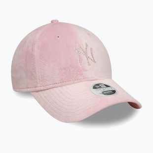Moteriška kepuraitė su snapeliu New Era Diamante Velour 9Forty New York Yankees dark pink