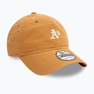 Kepuraitė su snapeliu New Era Mini Washed 9Twenty Oakland Athletics dark beige