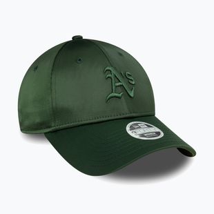 Kepuraitė su snapeliu New Era Satin 9Forty Oakland Atletics dark green