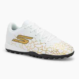 Vaikiški futbolo batai SKECHERS Skx_1.5 Youth Jr TF white/gold