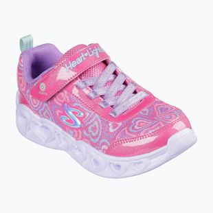Vaikiški batai SKECHERS Heart Lights Boogie Love karšta rožinė/daugiaspalvė
