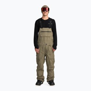 Vyriškos snieglenčių kelnės Volcom Roan Bib Overall military