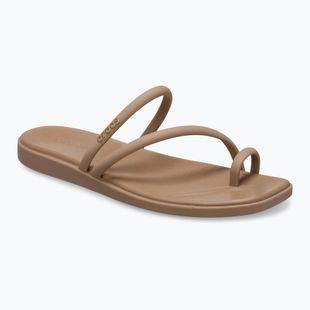 Moteriškos šlepetės Crocs Miami Toe Loop Sandal milk chocolate