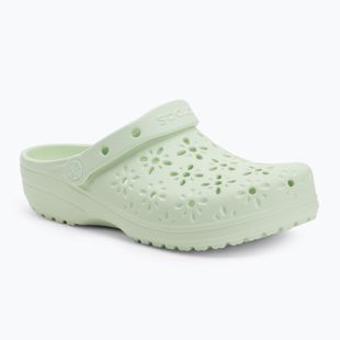 Šlepetės Crocs Classic Floral Cutout Clog jade tint