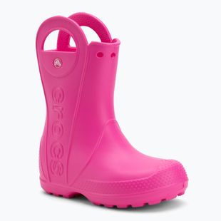 Vaikiški guminiai batai Crocs Handle It Rain Boot Kids pink crush