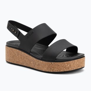 Moteriški sandalai Crocs Brooklyn Cork Low Wedge black/black