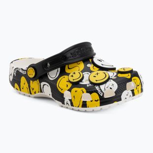 Vaikiškos šlepetės Crocs Classic Smiley Kids multicolor