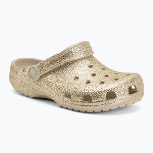 Vaikiškos šlepetės Crocs Classic Chunky Glitter sandstone
