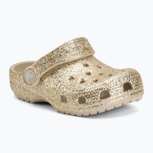 Vaikiškos šlepetės Crocs Classic Chunky Glitter 211940 sandstone