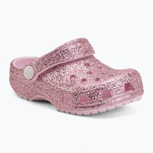Vaikiškos šlepetės Crocs Classic Chunky Glitter 211940 pink milk