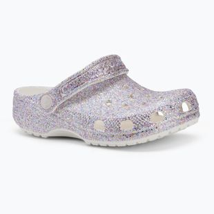 Vaikiškos šlepetės Crocs Classic Fantasy Glitter white