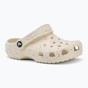Vaikiškos šlepetės Crocs Classic Glow Paint Splatter summit white/multi