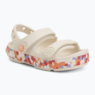 Vaikiškos basutės Crocs Crocband Cruiser Glow Confetti Band summit white/guava