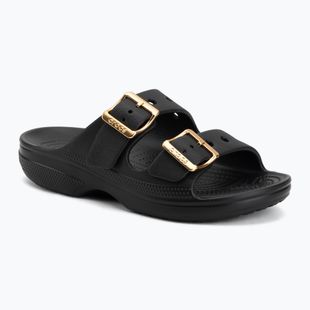 Moteriškos šlepetės Crocs Saturday Metallic Buckle black