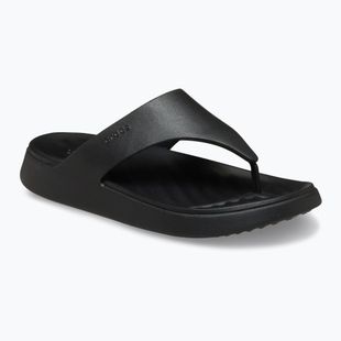 Moteriškos šlepetės per pirštą Crocs Getaway Triangle black