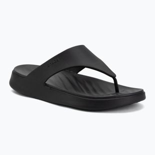 Moteriškos šlepetės per pirštą Crocs Getaway Triangle black