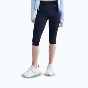 Moteriškos tamprės Nike One High Waisted Capri midnight navy/white