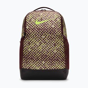Treniruočių kuprinė Nike Brasilia 9.5 24 l burgundy crush/black/volt