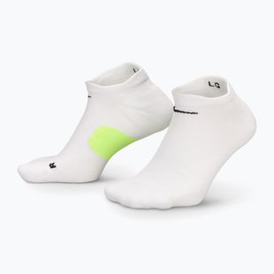 Kojinės Nike Running Midweight No-Show white/volt/black