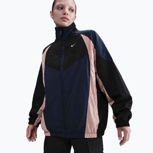 Moteriška striukė Nike Sportswear Oversized midnight navy/black/particle pink/sail
