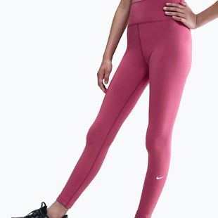 Vaikiškos tamprės Nike One Dri-Fit High-Waisted sweet beet/white