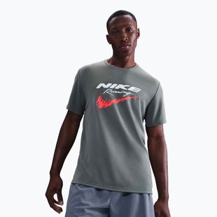 Vyriški bėgimo marškinėliai Nike Miler Dri-Fit UV smoke grey