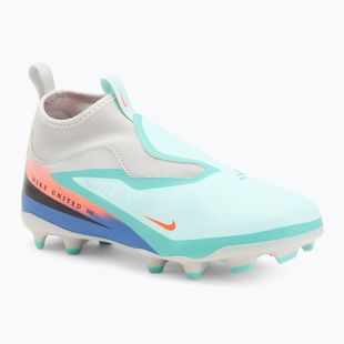 Vaikiški futbolo bateliai Nike United Phantom 6 High Academy Jr FG/MG pistachio frost/hyper orange
