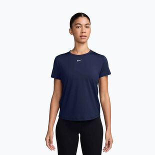 Moteriški treniruočių marškinėliai Nike One Classic Dri-Fit midnight navy/white