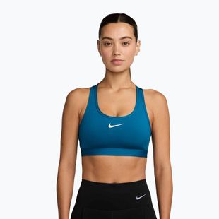Sportinė liemenėlė Nike Swoosh Medium Support green abyss/white