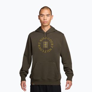 Vyriškas teniso džemperis Nike Court Dri-Fit Heritage French Terry Hoodie dark hazel/saffron quartz