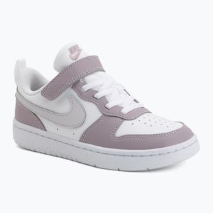 Vaikiški batai Nike Court Borough Low Recraft white/plum fog/white/venice