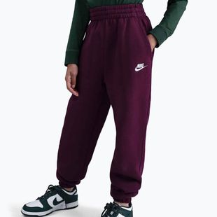 Vaikiškos kelnės Nike Sportswear Club Fleece burgundy/burgundy/white