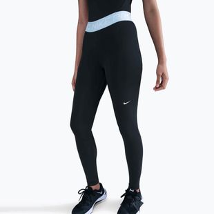 Moteriškos tamprės Nike Pro 365 Tight black/celestine blue/white