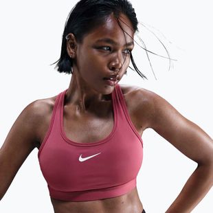 Sportinė liemenėlė Nike Swoosh Medium Support sweet beet/white