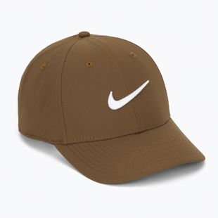Nike Dri-FIT Club beisbolo kepuraitė mosswood brown/white