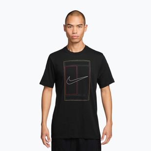 Vyriški marškinėliai Nike Court Heritage black