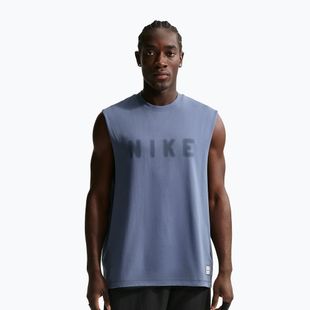 Vyriški treniruočių marškinėliai Nike Athletic Club Dri-Fit diffused blue/diffused blue