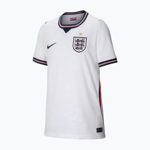Vaikiški futbolo marškinėliai Nike England 2026 Stadium Home white/speed red/obsidian/obsidian